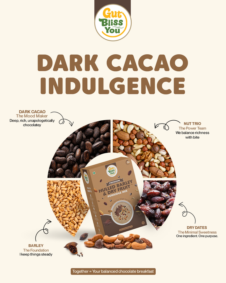 Dark Cacao Indulgence Premium Barley Porridge