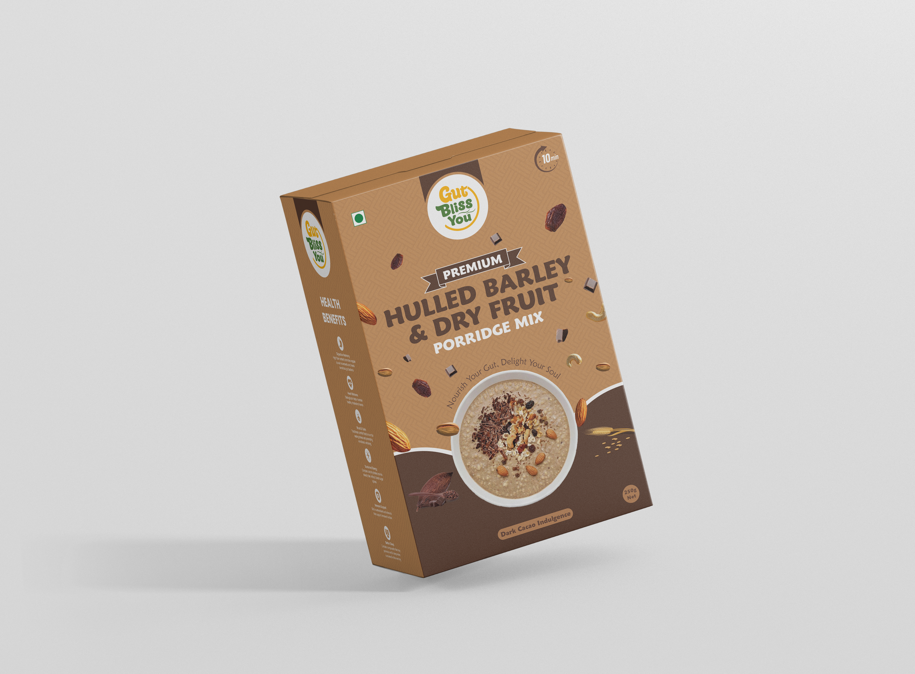 Dark Cacao Indulgence | Premium Barley Porridge | 250g